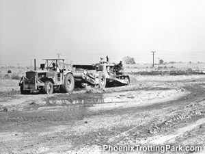 Earth scraping machine